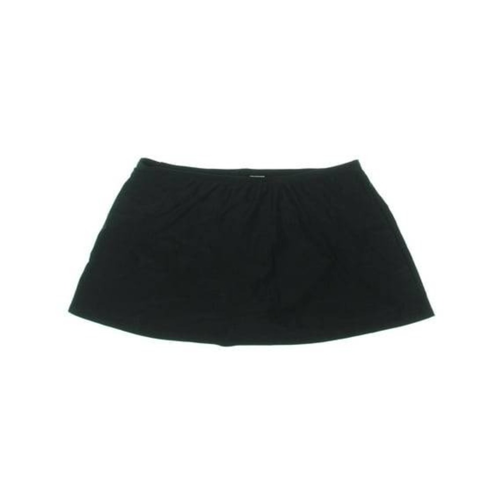 Island Escape Womens Plus Skirt Fold Over Swim Bottom Separates